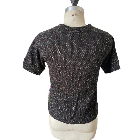 James Coviello Metallic Brocade & Woven Sweater Shirt Size Small - Picture 4 of 7